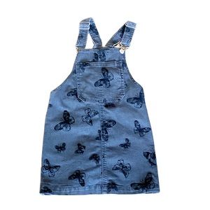 BLACK BUTTERFLY OVERALL DRESS